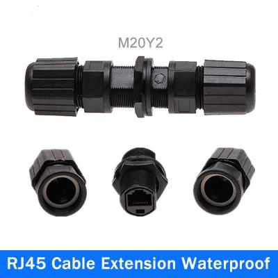 Conector impermeable RJ45 cable de red cat5e IP67
