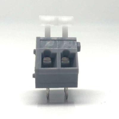 Bloque de terminales sin tornillos de PCB de plástico de latón 243V-5.0 5A 10A