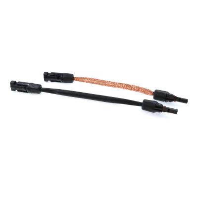 Modifique el cable de cobre plano para requisitos particulares los 20cm del cuadrado 20cm del cable de extensión del conector solar del picovoltio
