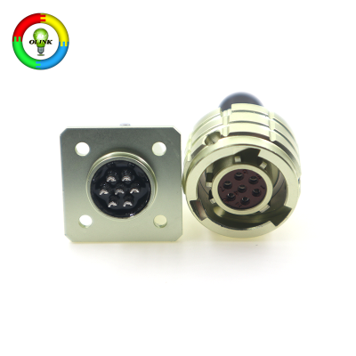 Conector de bayoneta circular compacto industrial ruso de 4 pines macho/hembra para alimentación CA/CC de conexiones rápidas.