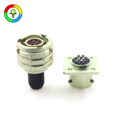 Conector de batería AMP de 4 pines, macho, redondo, de metal, estilo aeronáutico industrial, para alimentación de CC de 12 V/36 V/72 V