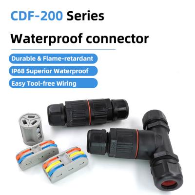 Conector eléctrico estanco de conexión de bayoneta 2P/3P