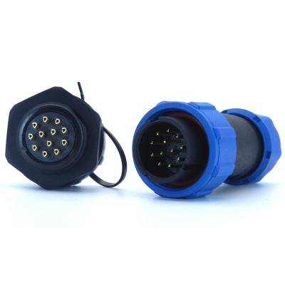 Conector de cable a prueba de agua de plástico IP67