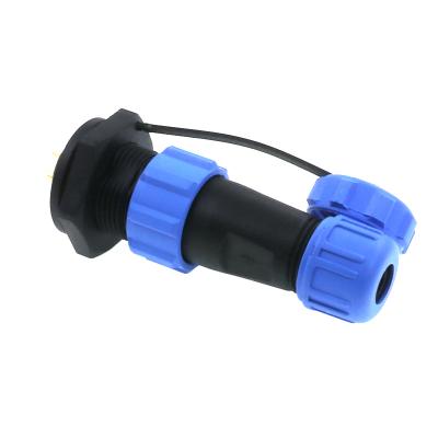 Conector de alimentación impermeable de plástico IP67
