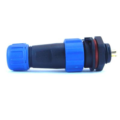 Conector a prueba de agua de un solo polo IP67 Aviation SP13