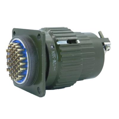 conector circular macho hembra de metal